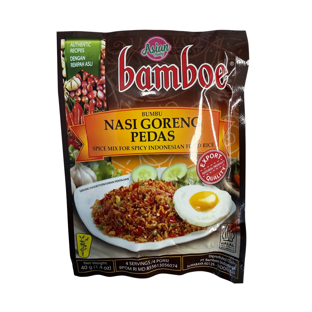 Bamboe Nasi Goreng Pedas (Spice Mix for Spicy Indonesian Fried Rice) 40g