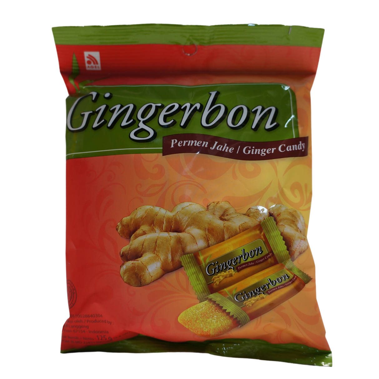 Agel Gingerbon Candy 125g
