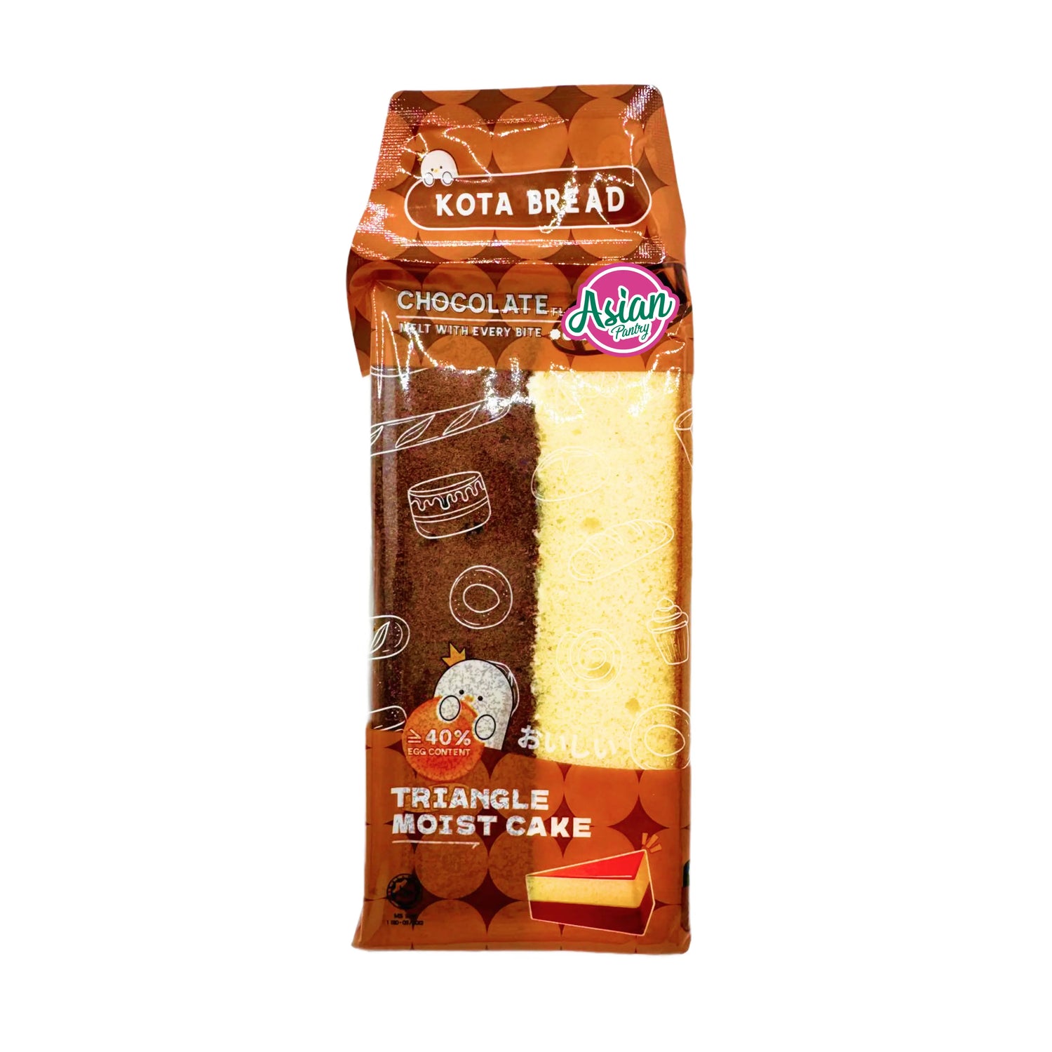 Delyco Triangle Moist Cake Chocolate Flavour 90g