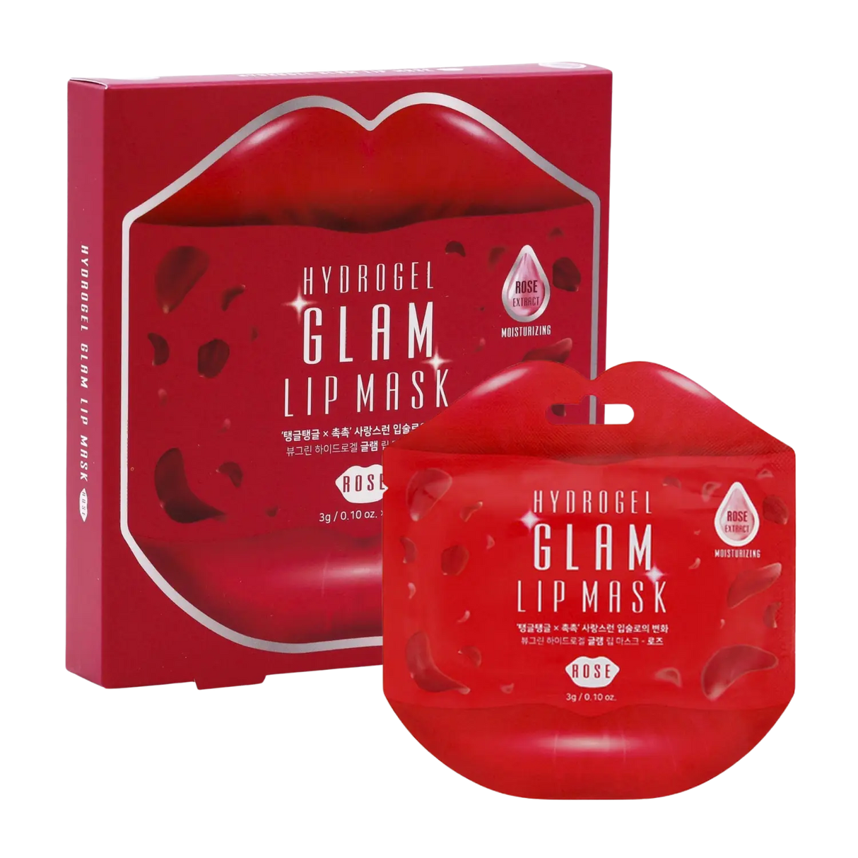 Beauugreen Hydrogel Glam Lip Mask Rose 3g