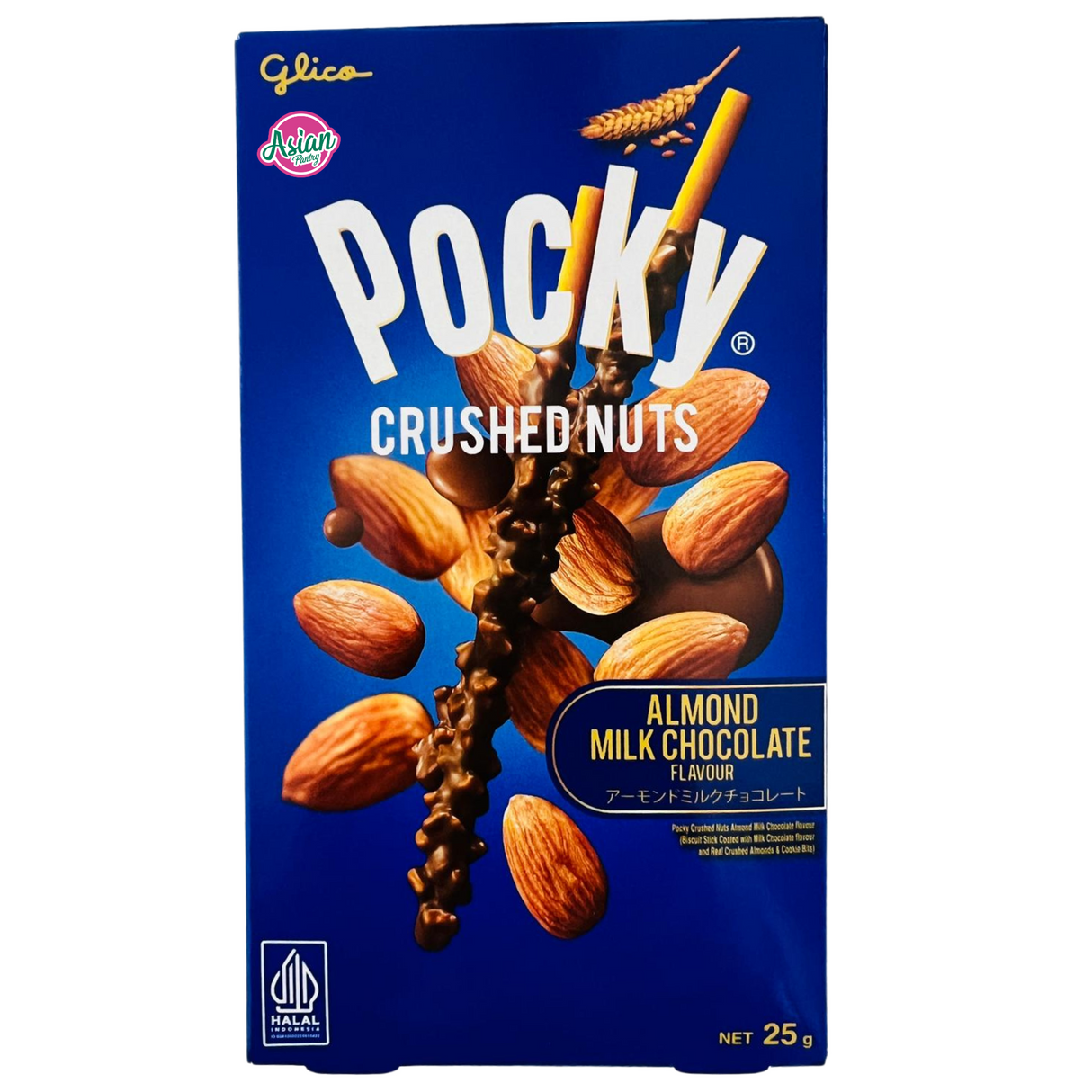 Glico Pocky Milk Chocolate Almond Crushed Nuts 25g