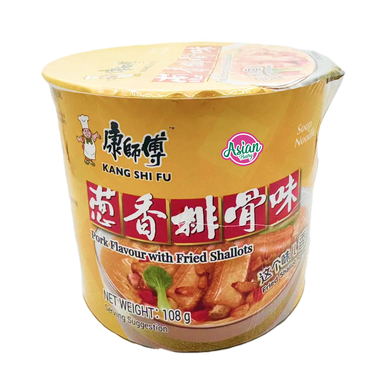 Kang Shi Fu Bowl Noodle Pork Shallot Flavour 110g