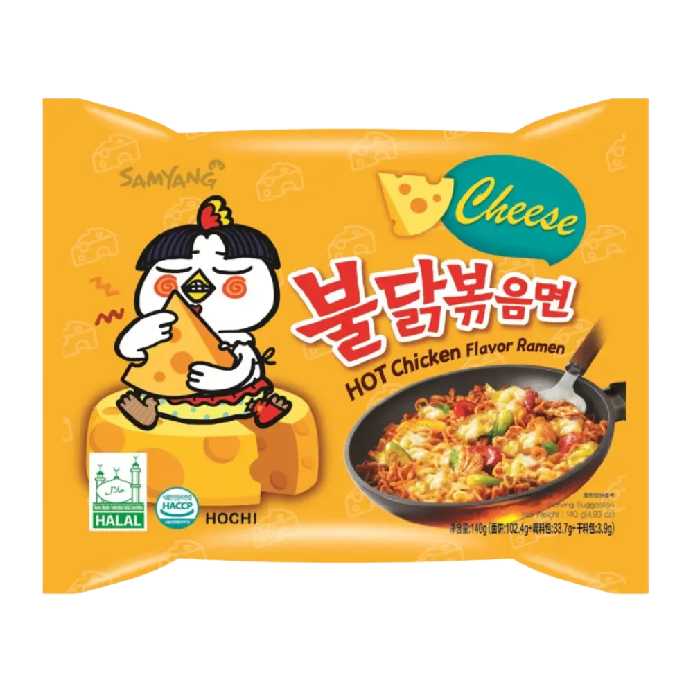 Samyang Buldak Cheese Hot Chicken Flavour Ramen - Back