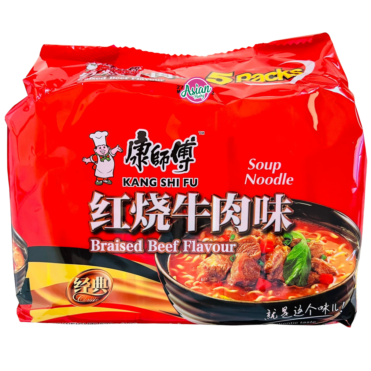 Kang Shi Fu Pack Soup Noodle Braised Beef Flavour