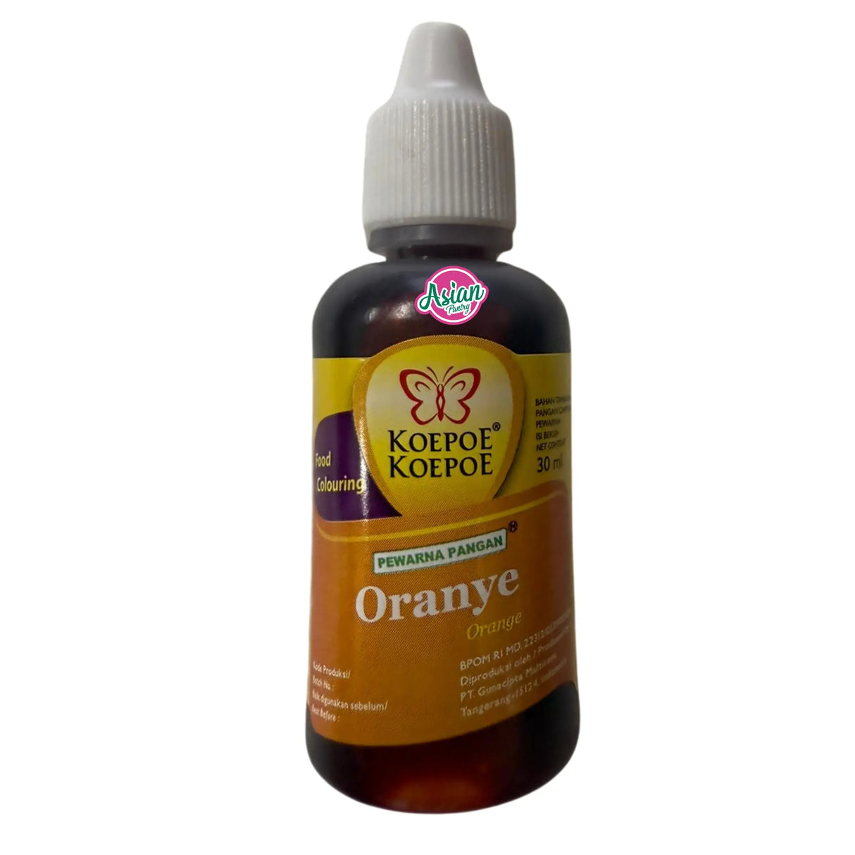 Koepoe Koepoe Food Colouring - Orange/Oranye 30ml