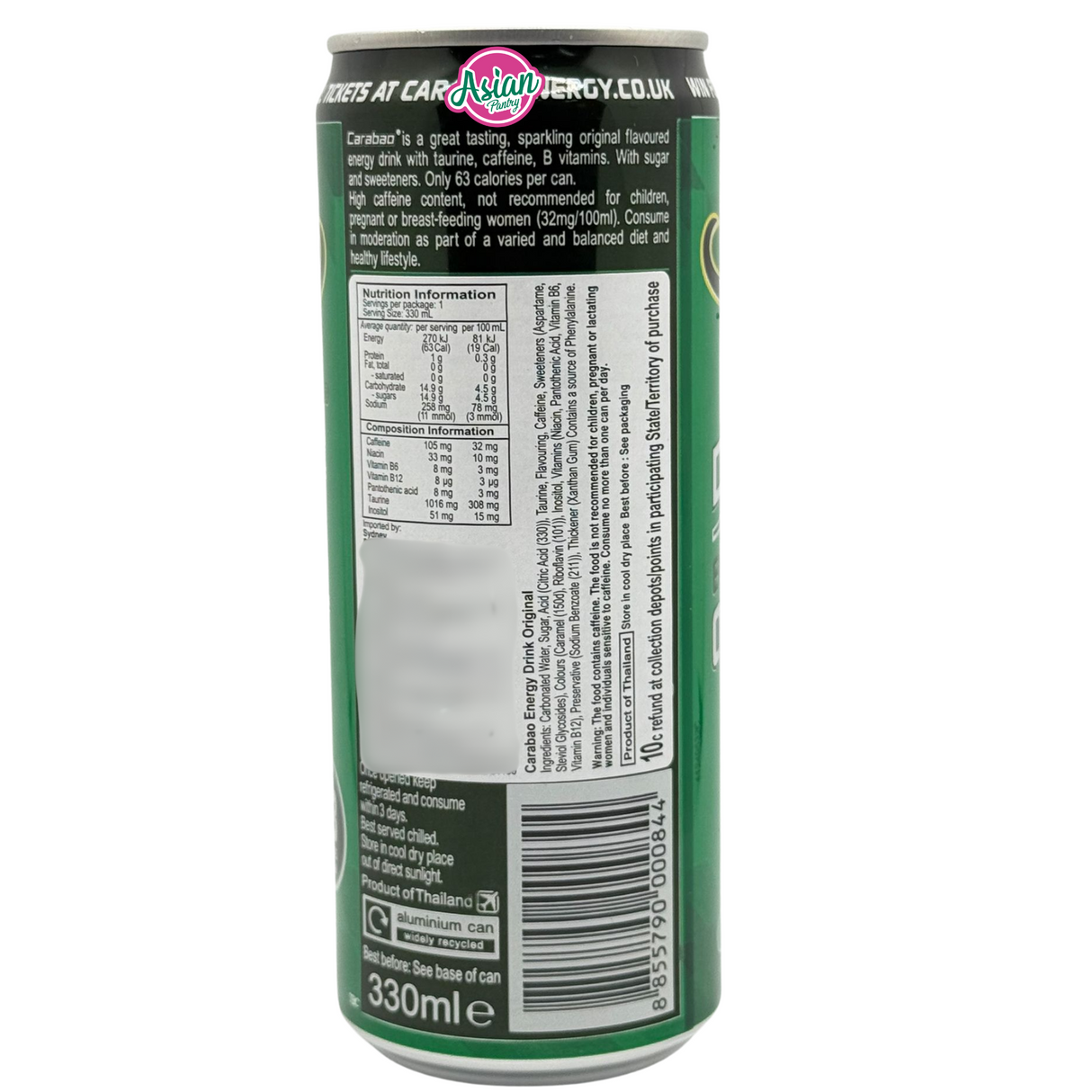 Minuman Tenaga Karabao (Asal) 330ml