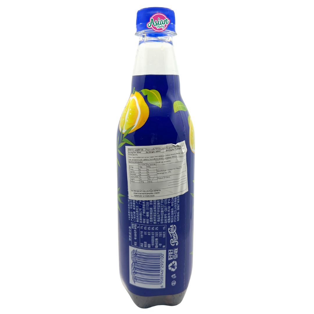 Pepsi Cola White Pomelo Green Bamboo Flavour 500ml