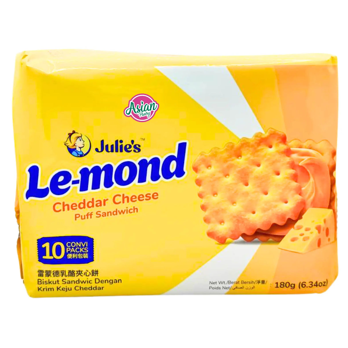 Julie's Lemond Puff Cheddar Cheese Sandwich 180g
