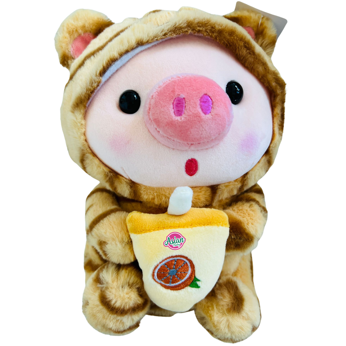JAIT Cute Milk Tea Pig Plush Toy (Random Colour)