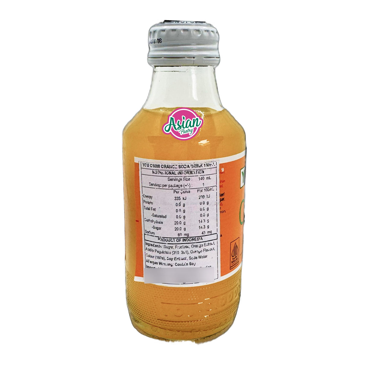 YOUC1000 Glass Bottle - Vitamin Orange (w/ Vitamin C) 140ml