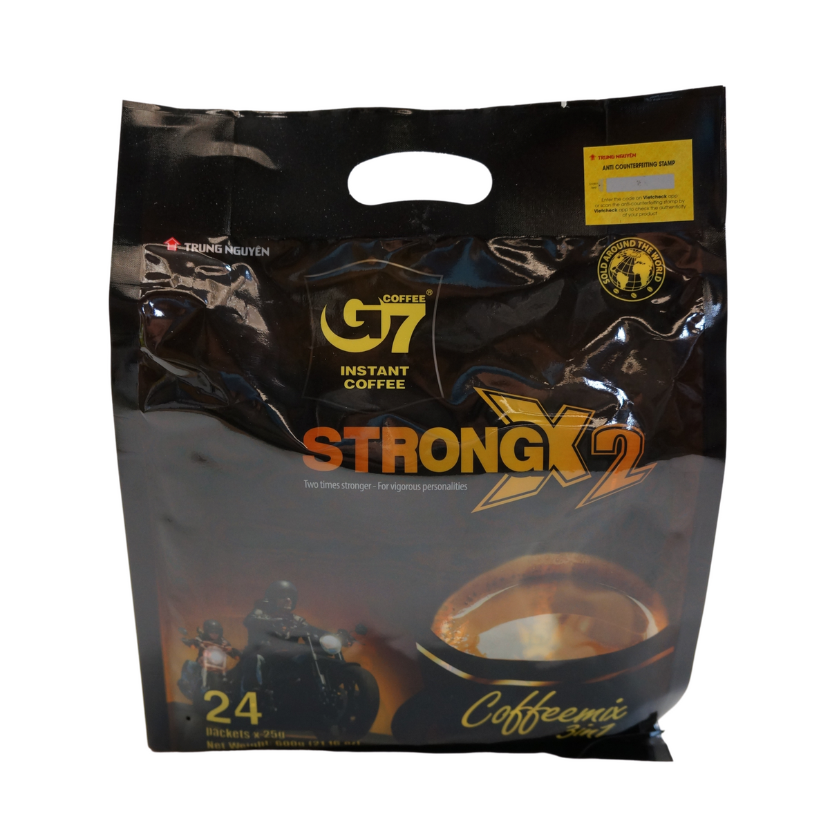 Trung Nguyen G7 Instant Coffee X2 Strength 24 Sticks 600g