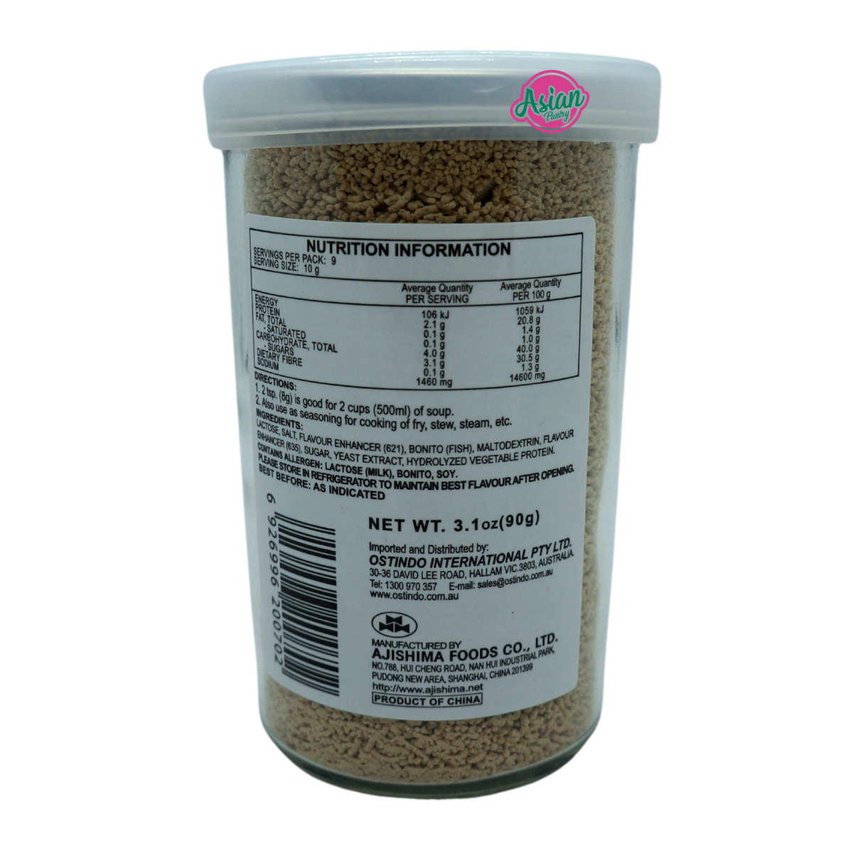 Ajishima Bonito Soup Stock 90g - Back