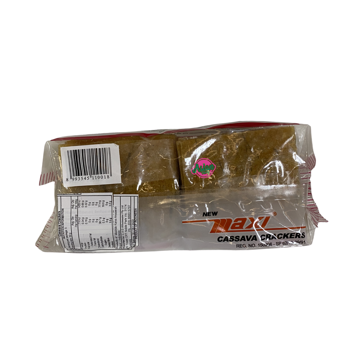 Maxi Cassava Crackers 250g