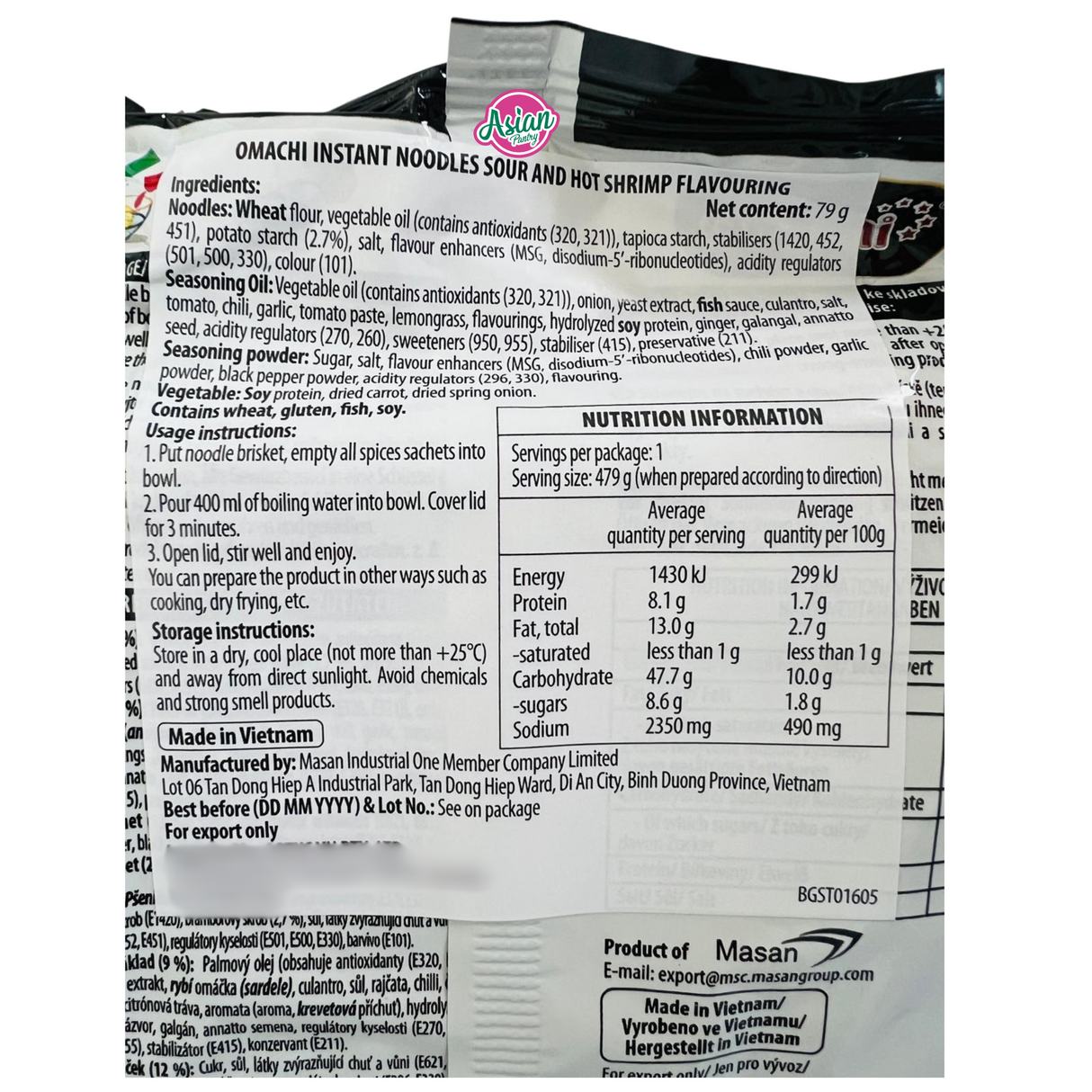 Mee Omachi Perisa Udang 79g