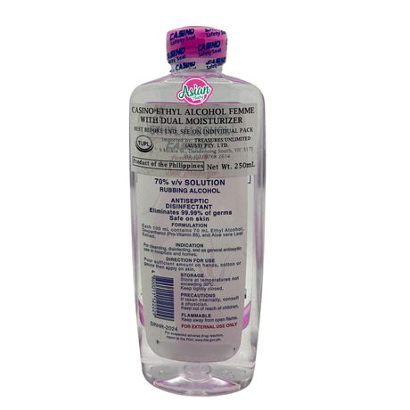 Casino Ethyl Alcohol Femme 70% With Dual Moisturizer 250ml