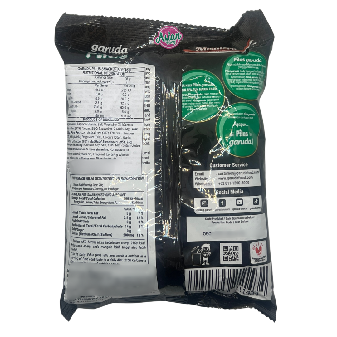 Garuda Pilus Roasted Beef Flavour 80g - Back