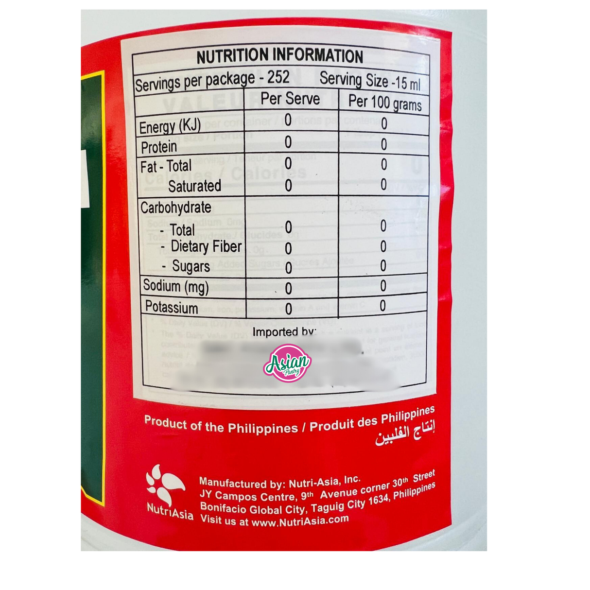 Datu Puti Vinegar (Fermented) 4L