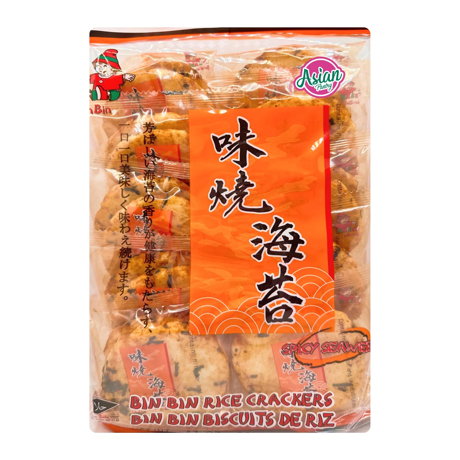 Bin Bin Spicy Seaweed Cracker 135g