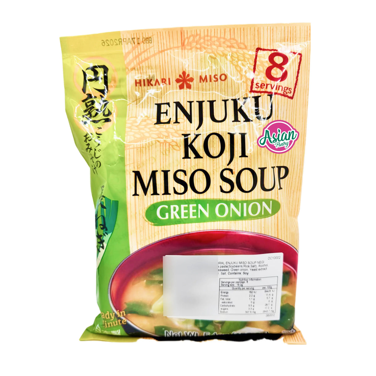 Hikari Enjyuku Koji Miso Soup Green Onion (8 Pack) 153.6g