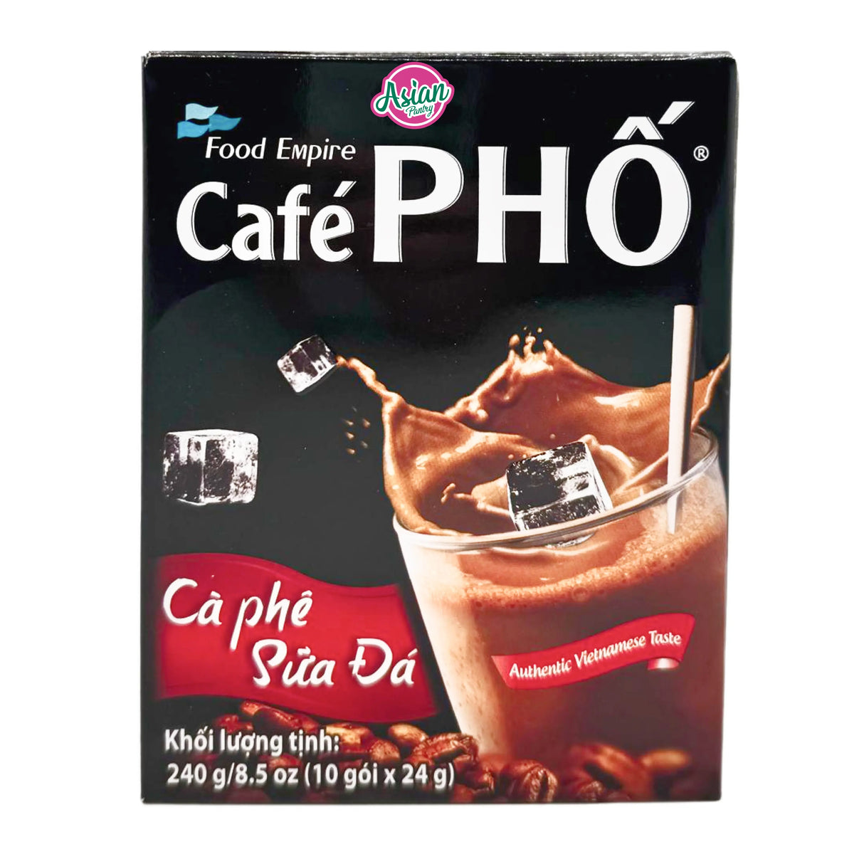 Cafe Pho Instant Vietnamese Coffee 3in1 Cà Phê Sữa Đá (10 Sachets) 240g
