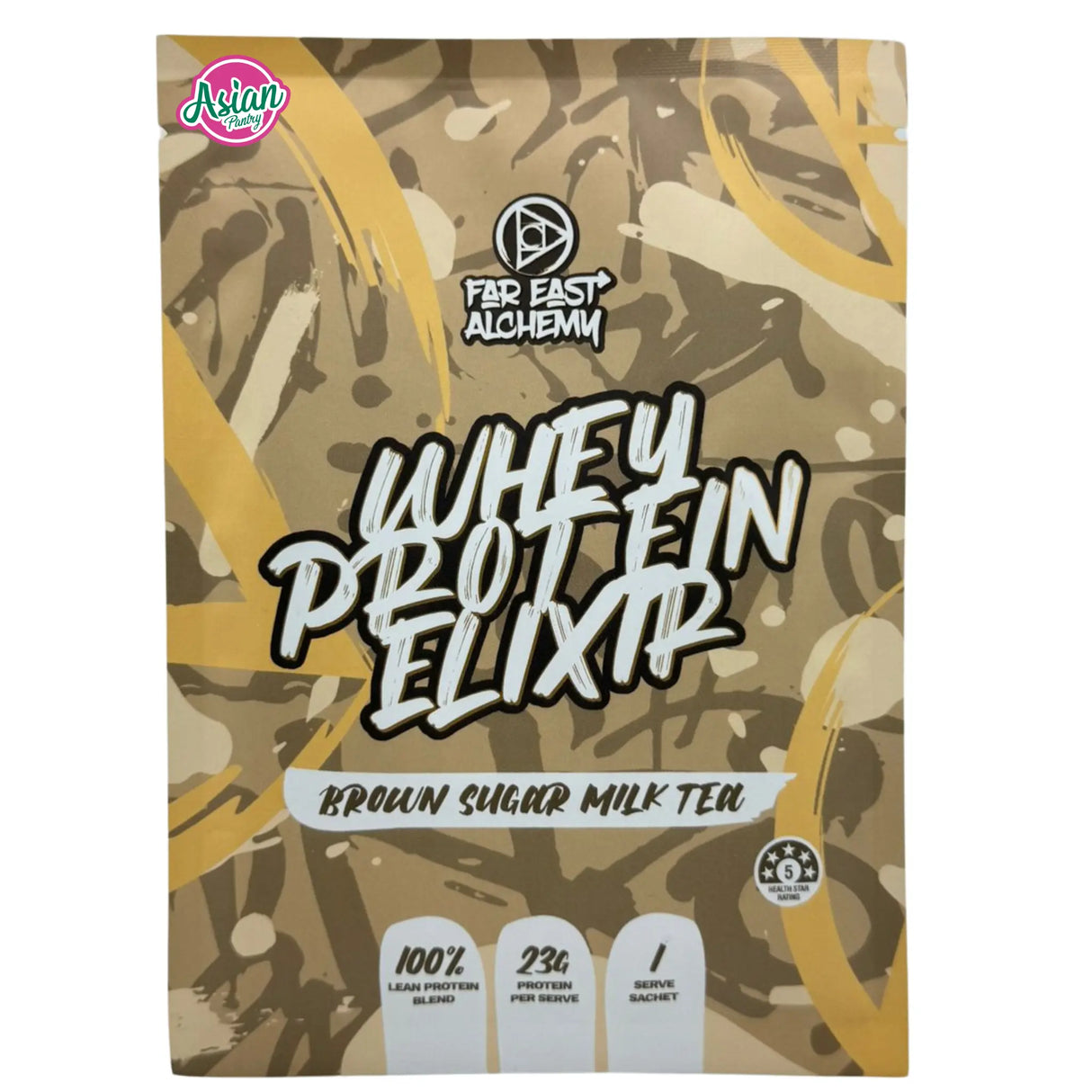 Far East Alchemy Whey Protein Elixir Teh Susu Gula Perang (Sajian Tunggal) 33g