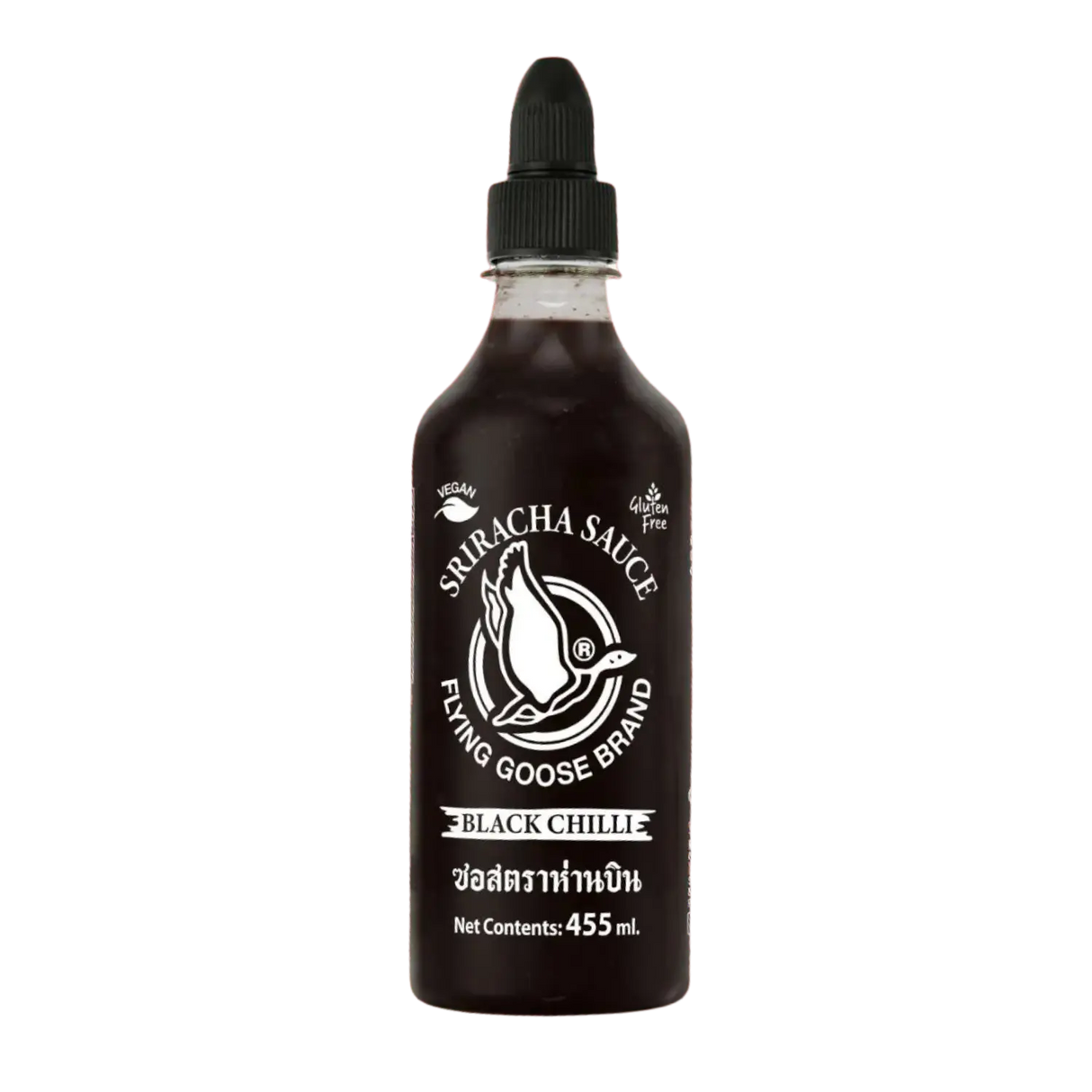 Flying Goose Vegan Sriracha Sauce Black Chilli 455ml