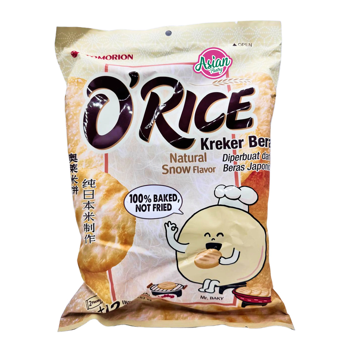 Tomorion O'Rice Cracker Natural Snow Flavour 129.6g