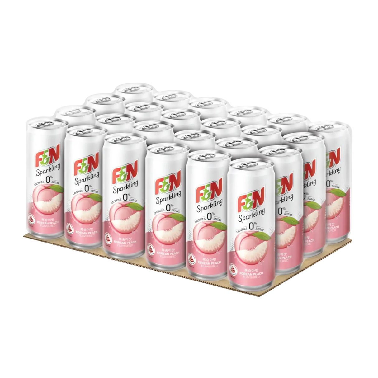 F&N Sparkling Korean Peach Water Sugar Free 325ml