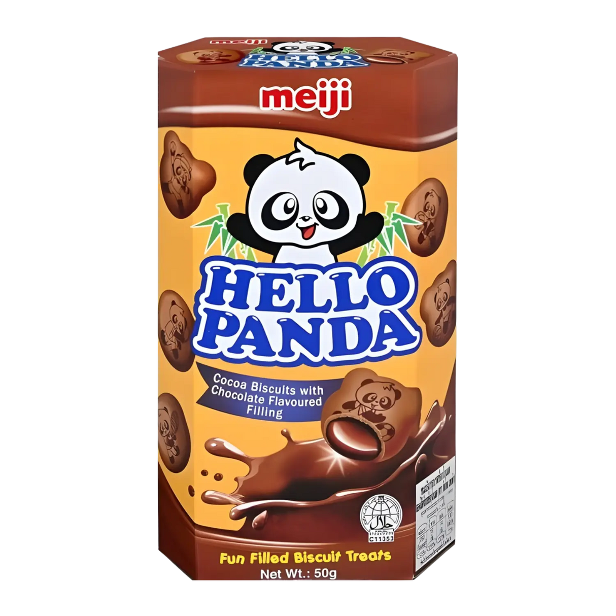 Biskut Koko Meiji Hello Panda dengan Isi Berperisa Coklat 50g
