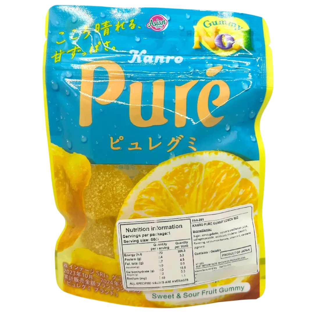 Kanro Pure Gummy Lemon 56g