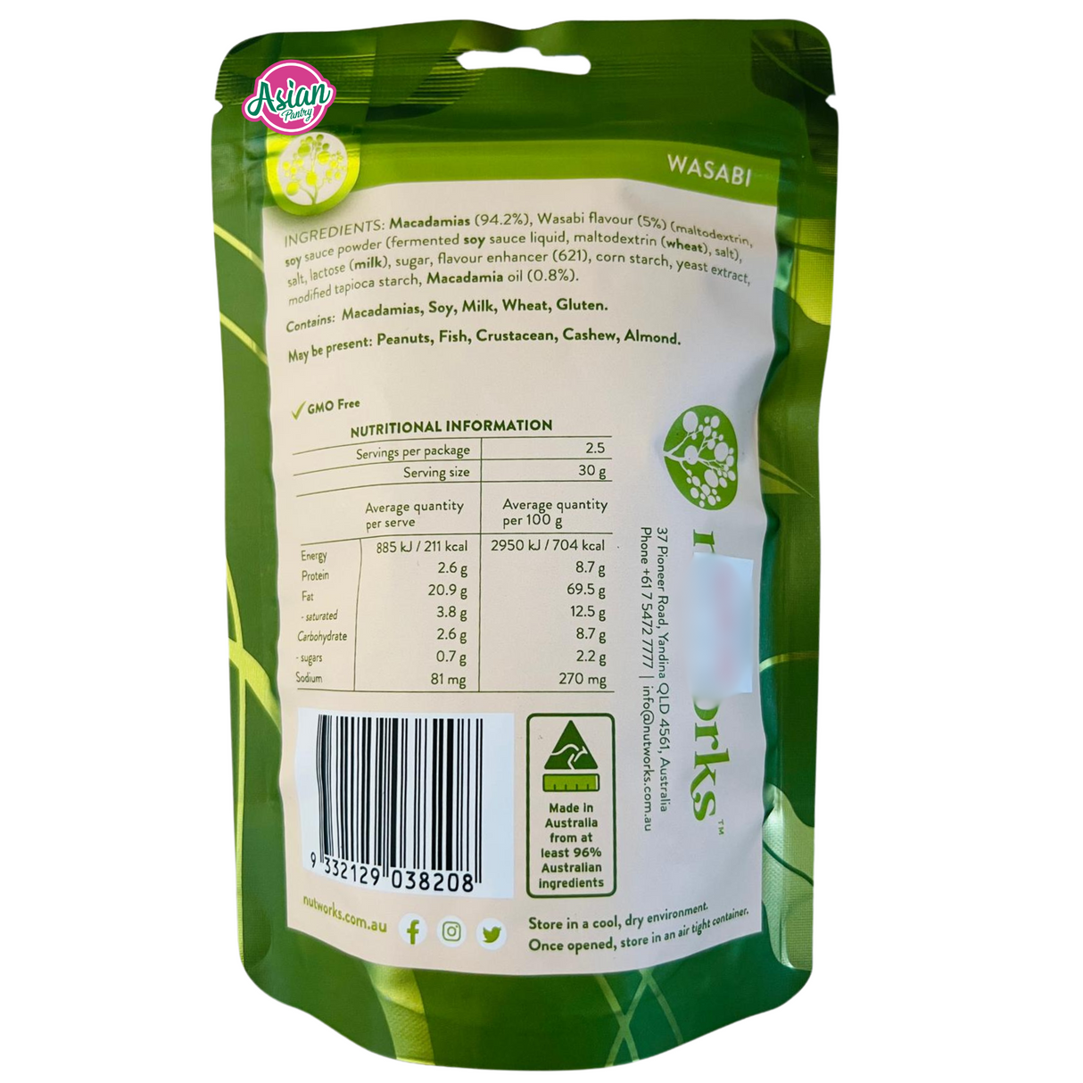 Nutworks 芥末澳洲坚果 75g