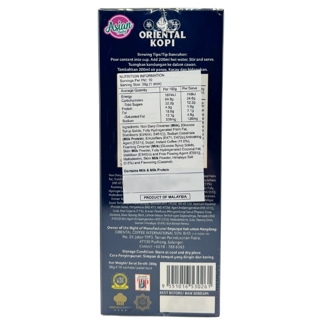 Oriental Kopi Himalayan Salt White Coffee Classic 380g