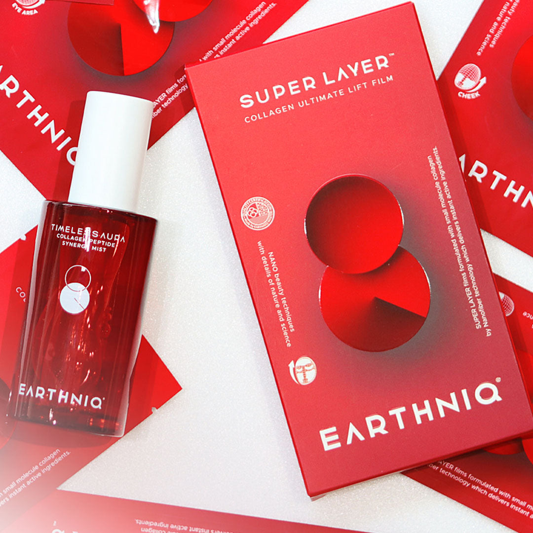 Earthniq Mist 100ml & Collagen Film Mask 4-Pack Kit