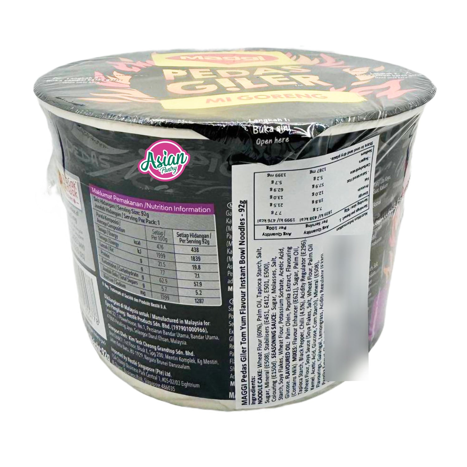 Maggi Noodles Pedas Giler Tom Yam 92g