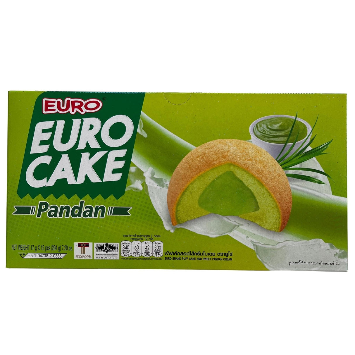 Euro Pandan Cake 12pc 204g
