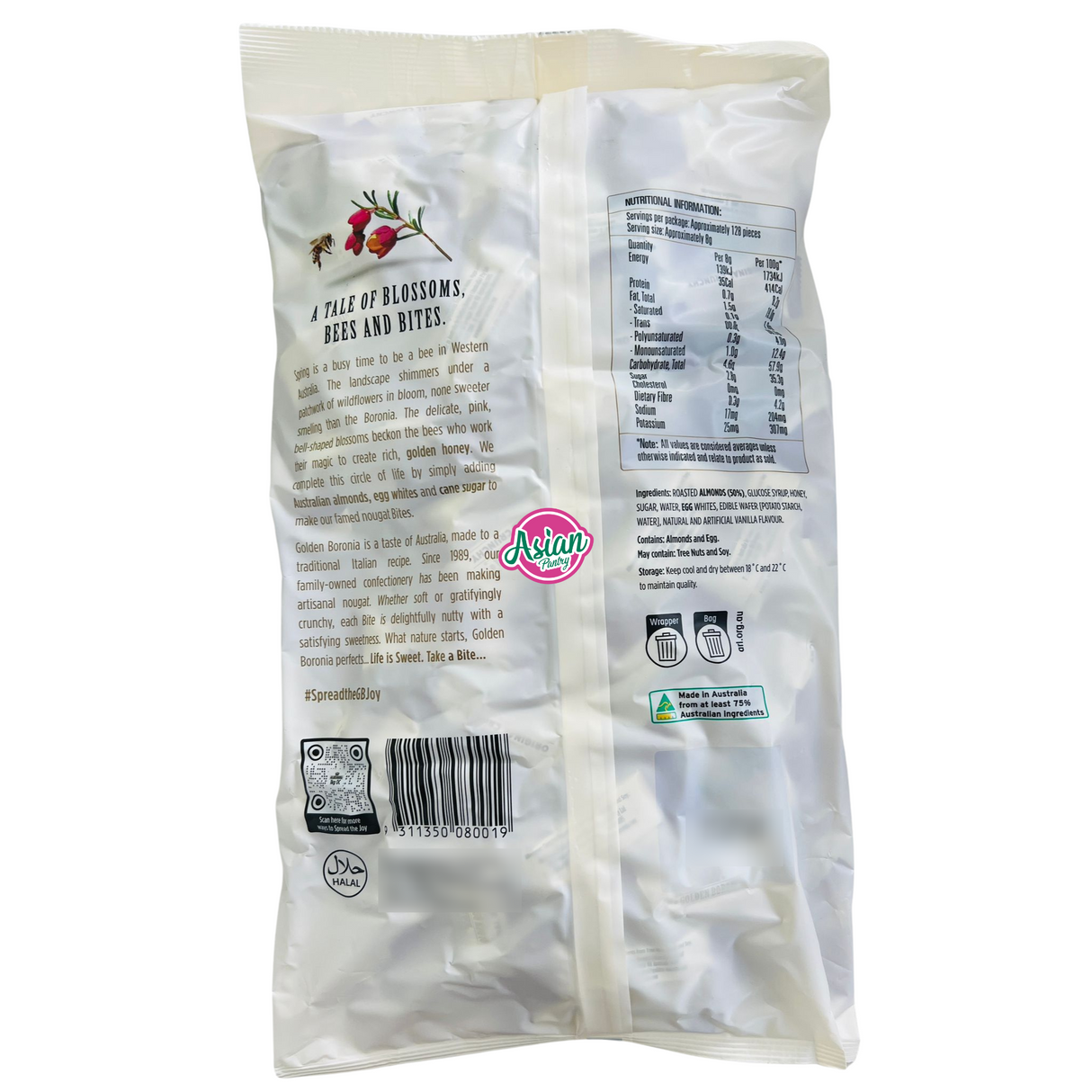 Golden Boronia Nougat Original Crunchy 1000g