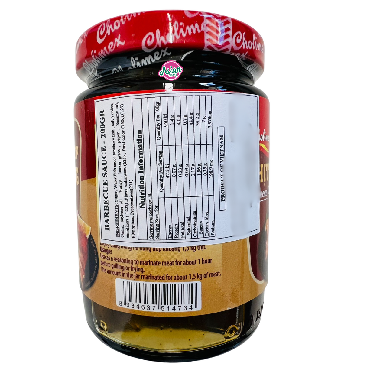 Cholimex BBQ Sauce 200g - Back