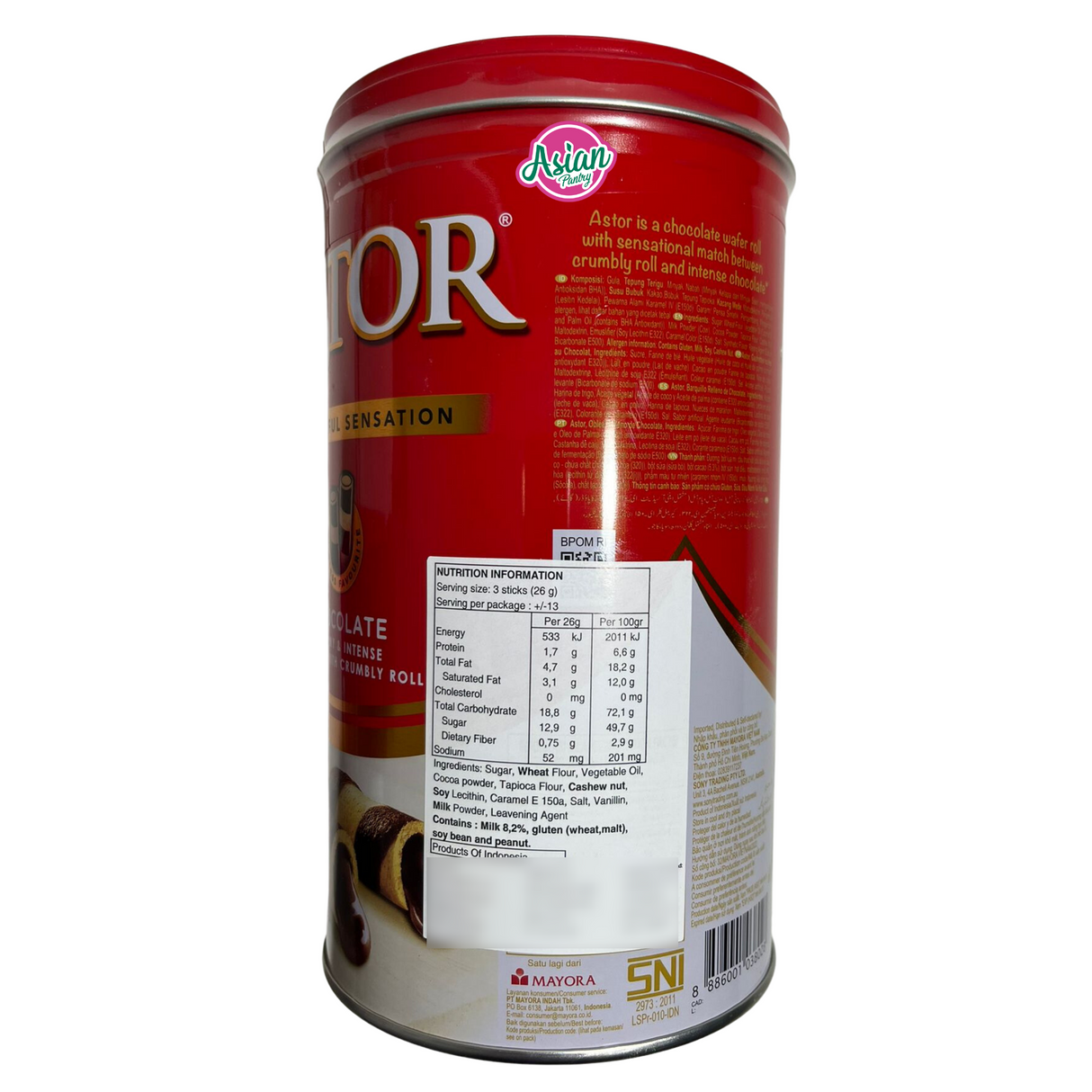 Astor Chocolate Wafer Stick Tin 330g