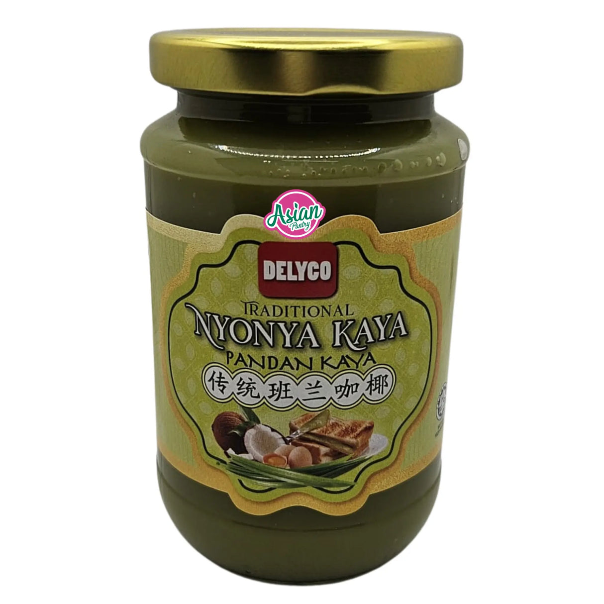 Delyco Traditional Nyonya Kaya (Pandan Kaya) 425g
