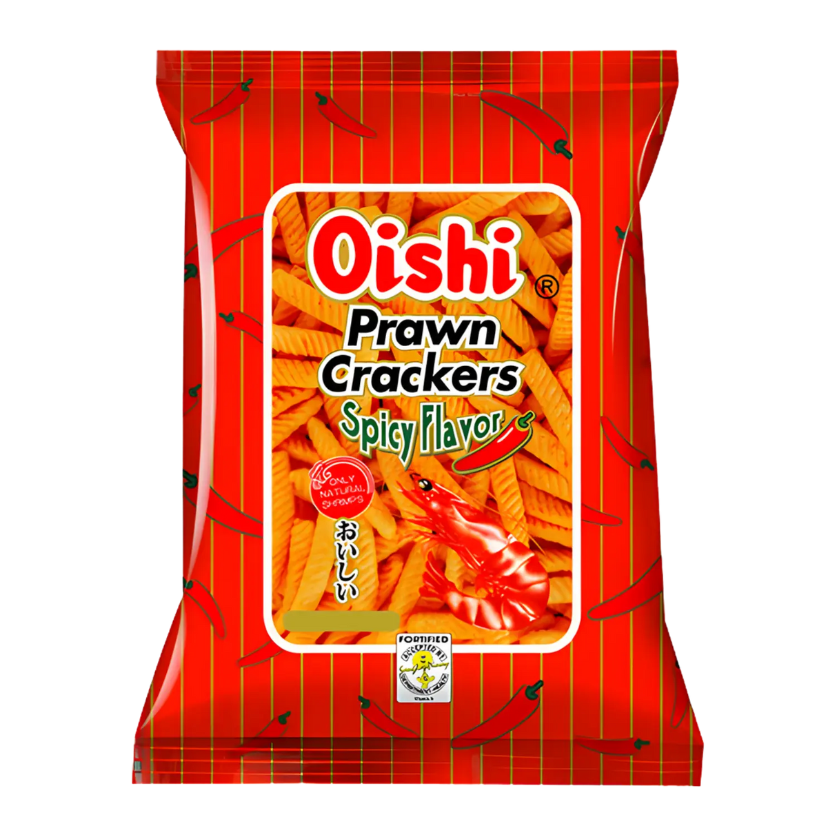 Oishi Prawn Crackers Spicy Flavour 60g