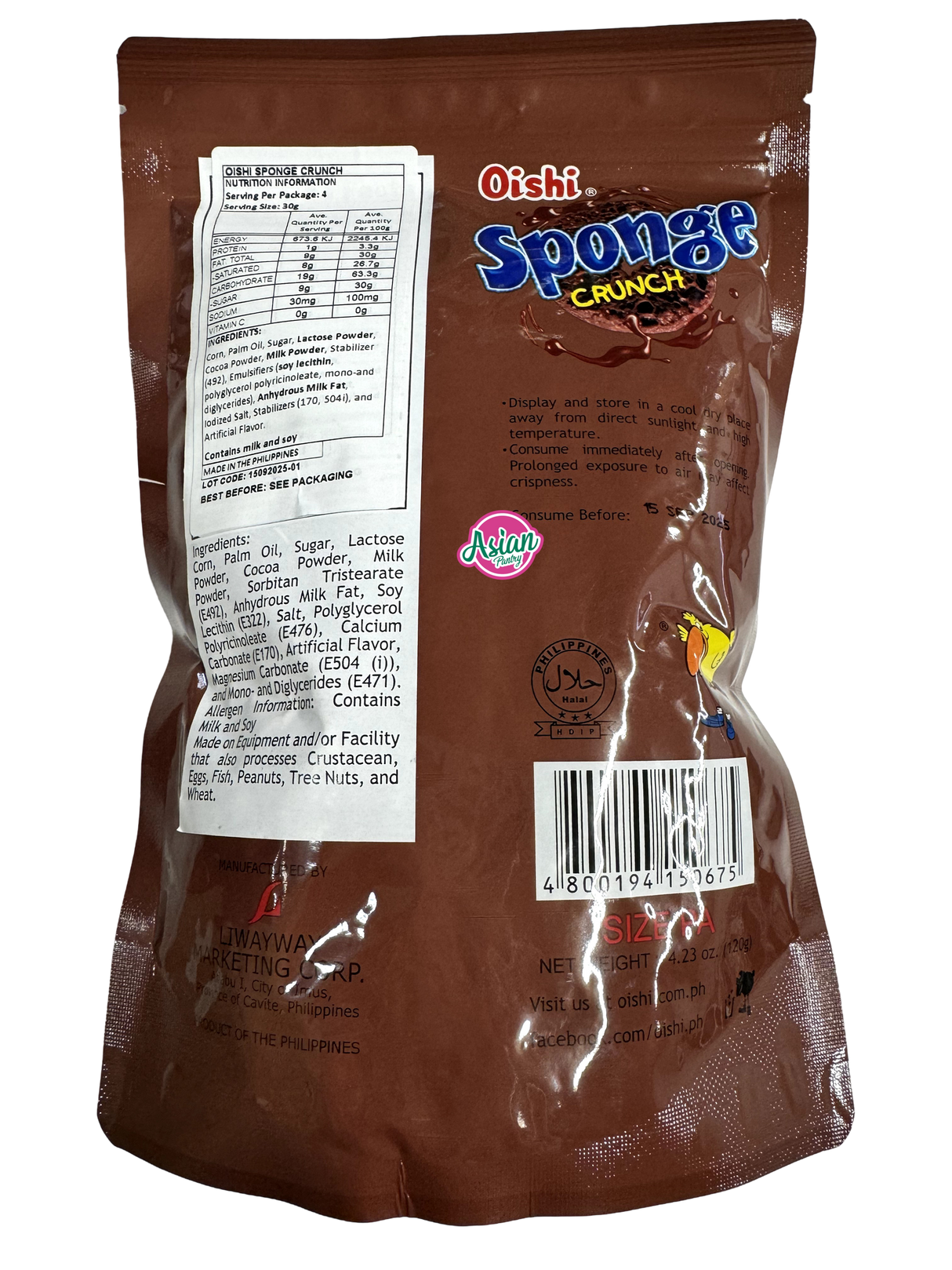 Oishi Sponge Crunch 120g