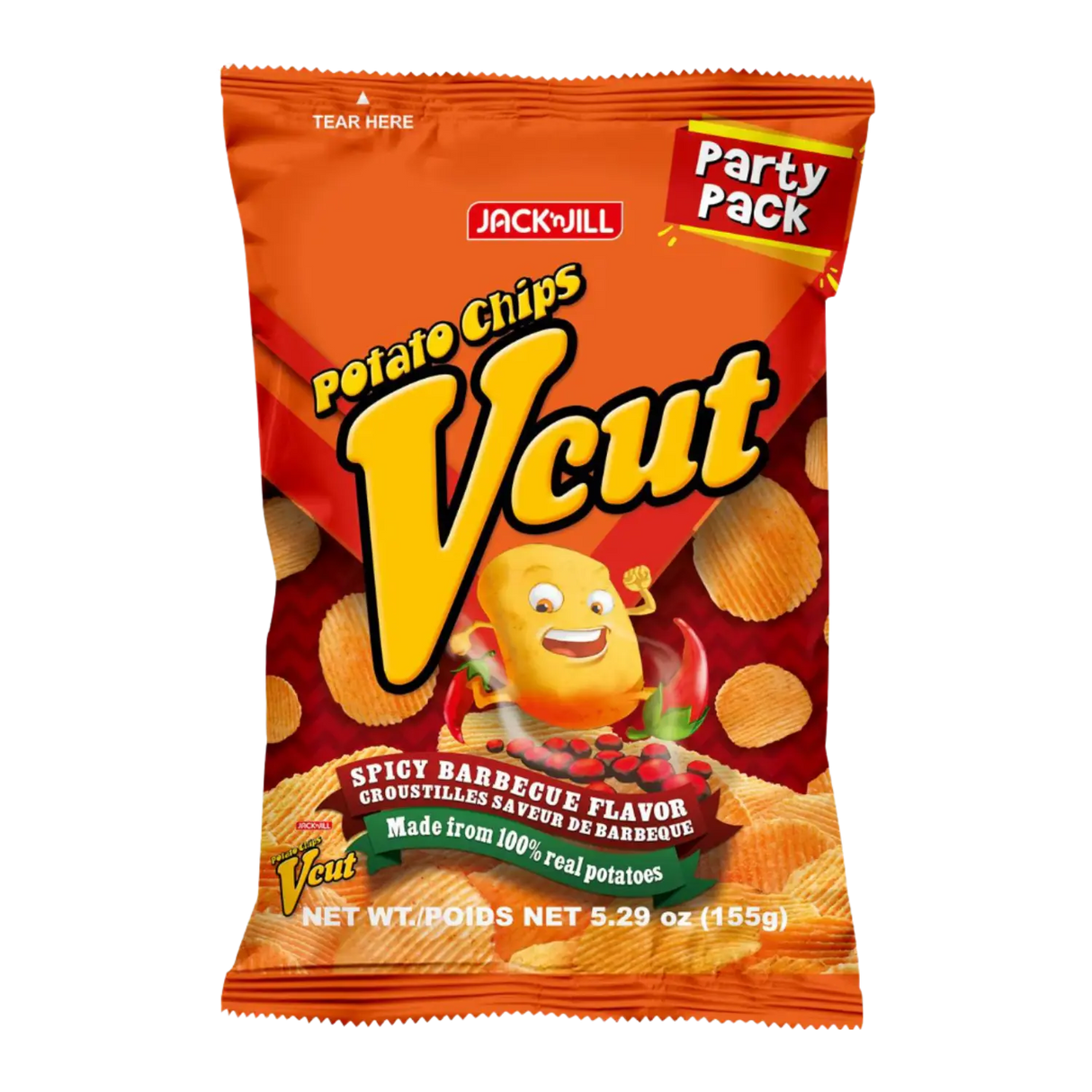 Jack&Jill Vcut 薯片 香辣烧烤味 155g