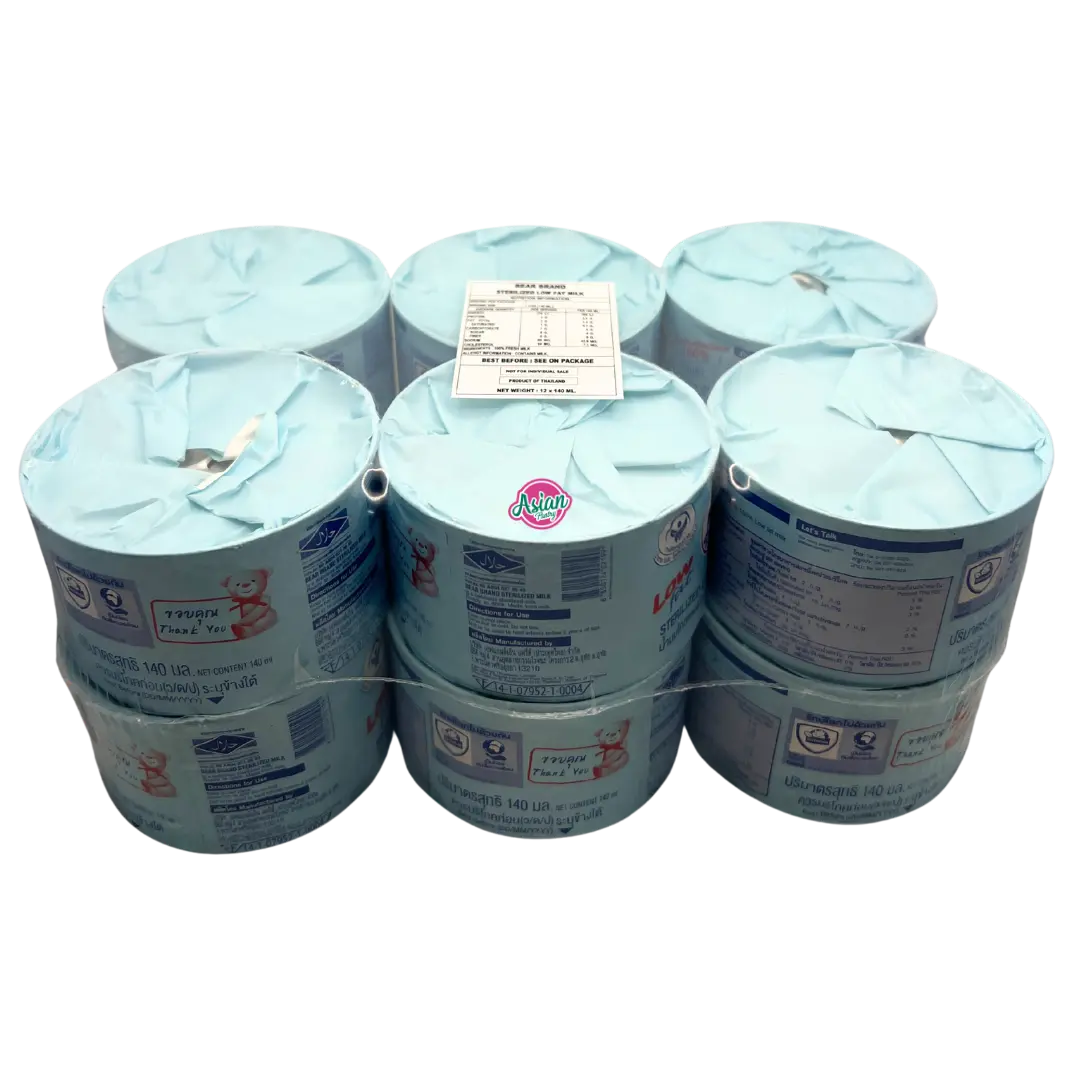Nestle Bear Sterilized Milk Low Fat Milk 140ml