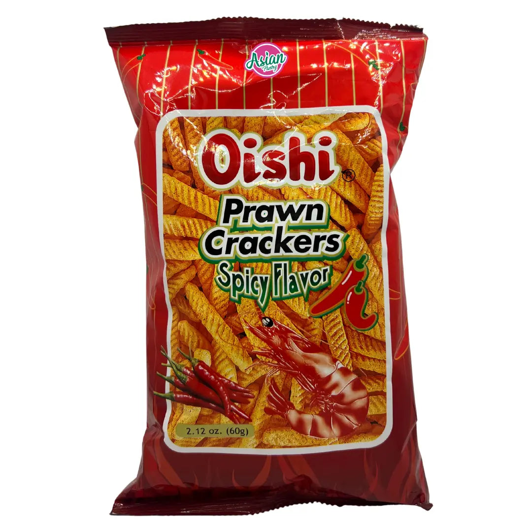 Oishi Prawn Crackers Spicy Flavour 60g