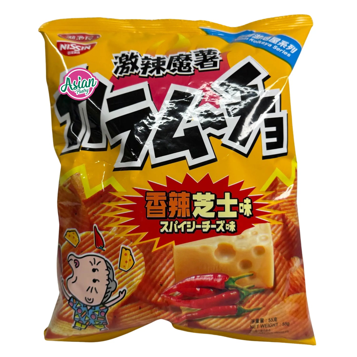 日清辣椒芝士味薯片 55g