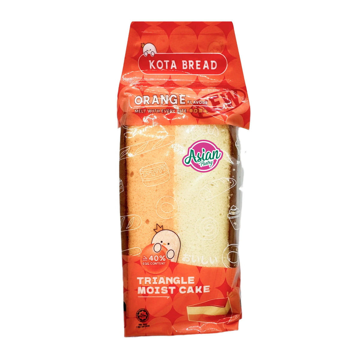 Delyco Triangle Moist Cake Orange Flavour 90g