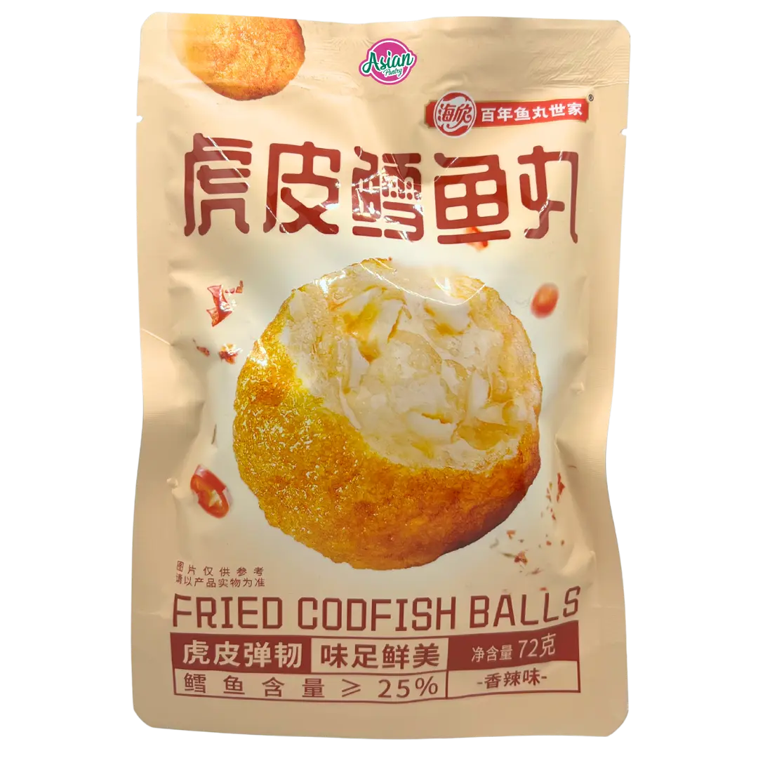 Haixin Fried Codfish Balls (Spicy Flavour) 72g