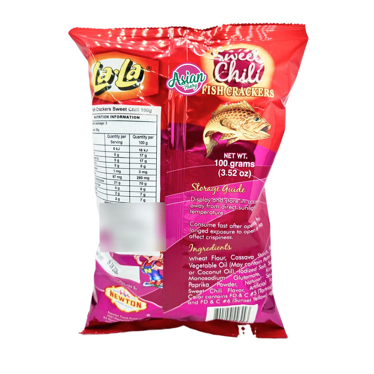 LaLa Fish Cracker Sweet Chili 100g