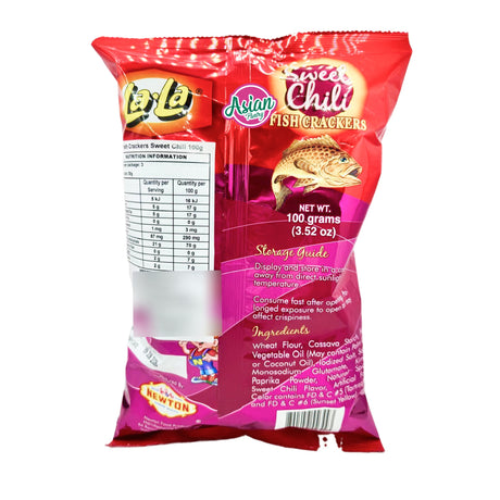 LaLa Fish Cracker Sweet Chili 100g