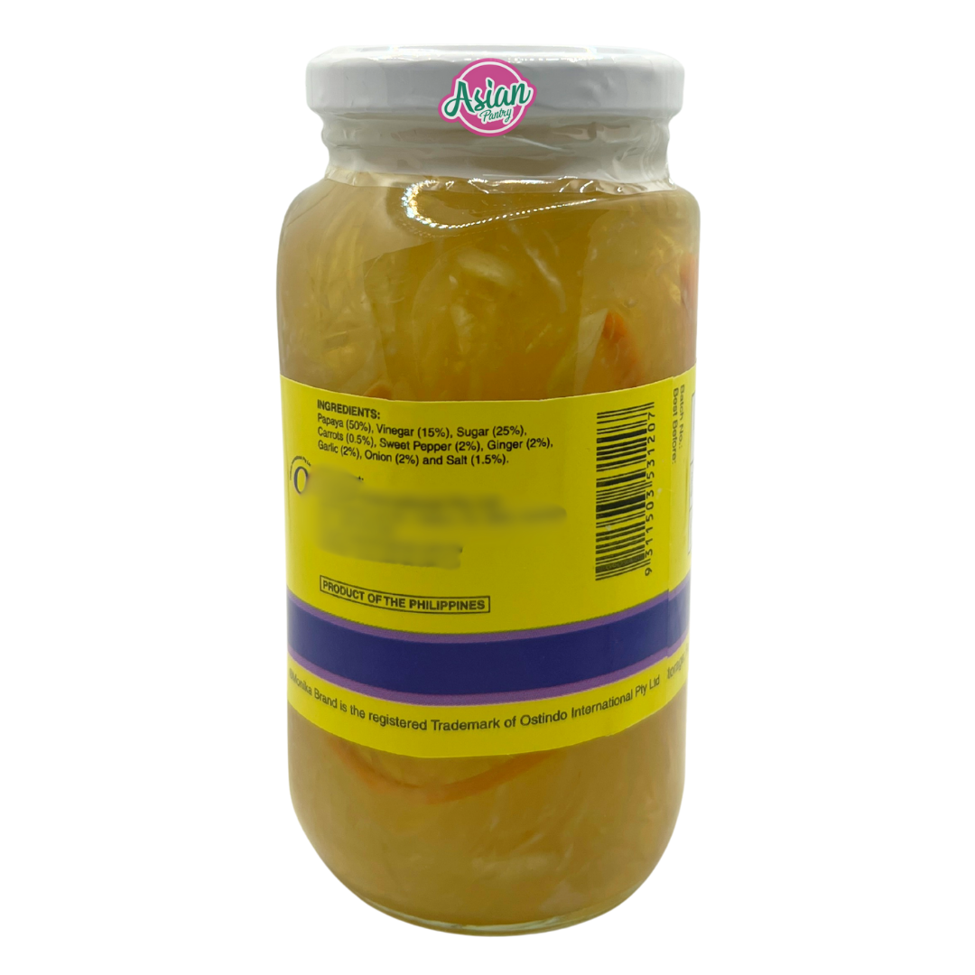 Monika Brand Pickled Papaya (Atchara) 340g